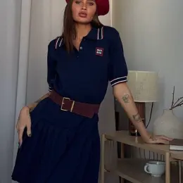 Сукня Miu Miu жіноча темно-синя