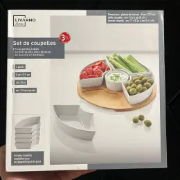 Набір соусниць і тарілки для сервірування Livarno Home, 6 предметів
