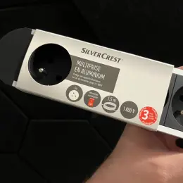 Мережевий фільтр SilverCrest алюмінієвий на 6 розеток
