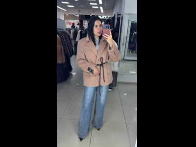 Пальто-жакет oversize з італійської вовни
