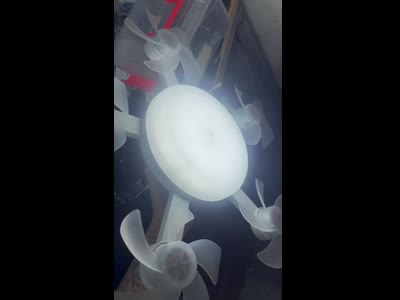Стельовий вентилятор з підсвіткою DRONE FAN LIGHT AT-5FD 54 см з пультом