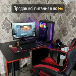 Ігровий комп'ютерний стіл з кріслом