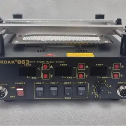 Паяльна станція Gordak 863 3in1 Digital Repair Combo з нижнім підігрівом