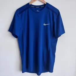 Футболка NIKE Running чоловіча синя розмір M