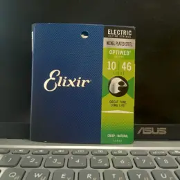 Комплект струн для електрогітари Elixir Nickel Plated Steel Light (10-46) Optiweb