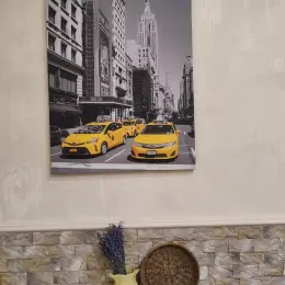 Фотокартина на полотні "Нью-Йоркські таксі" 80х60 см