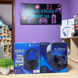 Навушники для PlayStation PS4 Gold Wireless Headset та Platinum Wireless Headset