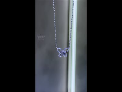 Кольє GRAFF Butterfly Silhouette з діамантами 0.35ct