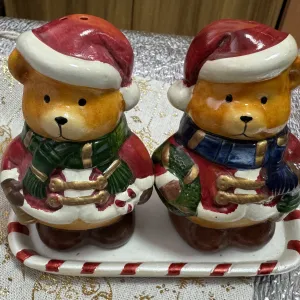 керамическая солонка и перечница