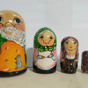 Матрёшка сказка репка, деревянная игрушка, сувенир