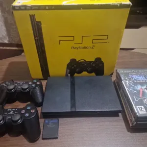Sony PlayStation 2 (PS2) | Повний комплект | 2 оригінальні джойстики