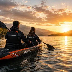 BRUNELLI 440 RAPTOR 100% Дропстіч 2 місця КАЯК Kayak Molveno байдарка SUP САП дошка 2 шари слоя доска надувна Aqua Marina Tomahawk AIR C K AquaMarina