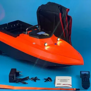 Карповый кораблик 12V Flytec D80B GPS 100 точек для рыбалки 46800mAh Прикормочный  для завоза прикормки c автопилотом
