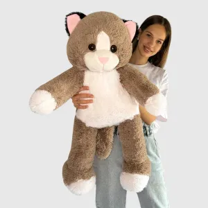 Великий м'який Котик 100 см Капучино