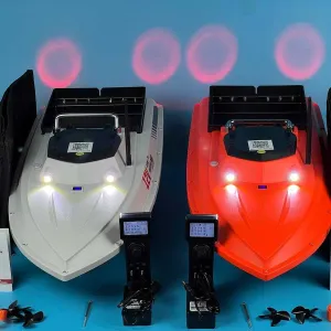 46800 mAh Карповый кораблик для рыбалки D80B(E)GPS 99 точек  Автопилот Рибацький прикормочний Короповий