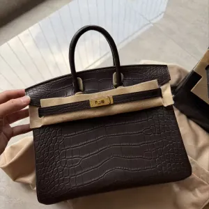 Hermes Birkin 25 Ebane Matte Alligator в наличии