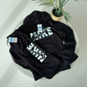 Спортивний костюм Nike Spotrswear чорний/ чоловічий костюм найк теплий