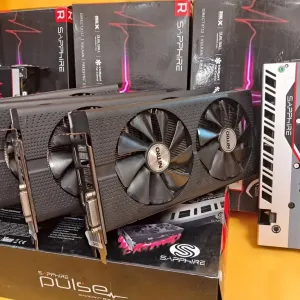 Видеокарта б\у SAPPHIRE PULSE RX570 4GB топ состояние и другие карты