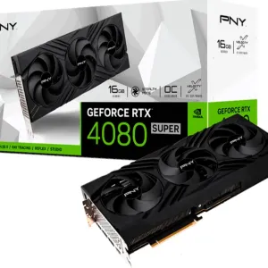 Відеокарта PNY PCI-Ex GeForce RTX 4080 Super VERTO OC Triple Fan 16GB GDDR6X (256bit) (2565/23000) (HDMI, 3 x DisplayPort) (VCG4080S16TFXPB1-O)
