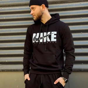 Чоловіче худі Nike Sportswear/ кофта найк чорна тепла/ мужское худи