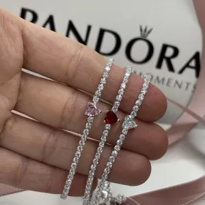 Браслет Пандора Pandora Червоне серце, Біле серце, Рожеве серце