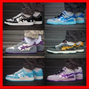 БЕЗ ПЕРЕДПЛАТИ‼️ Кросівки A Bathing Ape Bape SK8 Sta, JJJJound / 36-45, Унісекс, ПРЕМІУМ