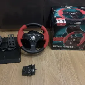 Ігровий руль Logitech Force EX  (thrustmaster) PC/PS відео, тести