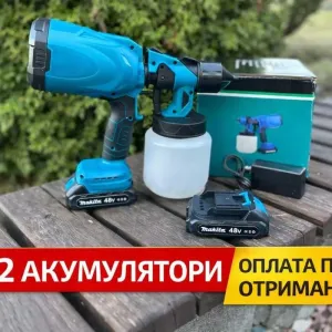 Акумуляторний фарбопульт Makita‼️ Фарбувальний пістолет, електричний фарбопульт, пульверизатор для фарби, акумуляторний пульверизатор Макіта