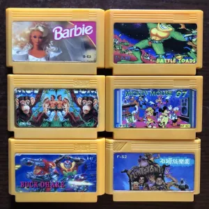 Dendy (Денді): Battletoads & Double Dragon, Aladdin Addams Family, Toki Joe and Mac, Chip and Dales, Ton and Jerry, Terminator Buck Ohare, Godzila