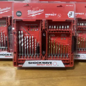 Набір біт та свердл Milwaukee 39Шт під 1/4, ShW HEX / RedHEX HSS-G TiN
