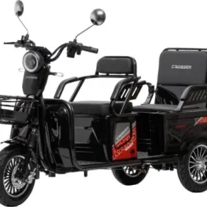 Електротрайк 3-місний Crosser TR-5 (1200W 72V 24AH) - Чорний