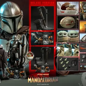Фигурка 1/4 HOT TOYS QS 16 THE MANDALORIAN & THE CHILD делюкс версия. Star wars