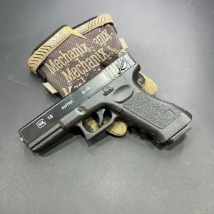 Іграшковий пістолет Glock 17 з маркуванням +500 куль G18 чорний 6 мм пружинний