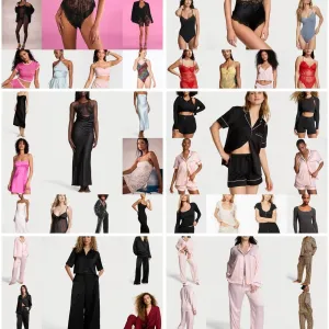 Сатинова, модалова, фланелева піжама, еро білизна Victoria's Secret VS