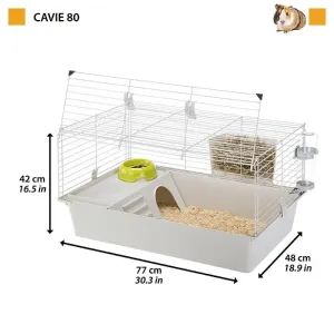 CAVIE 80 Клітка для кролів та морських свинок-топ1- 77 x 48 x h 42 cm