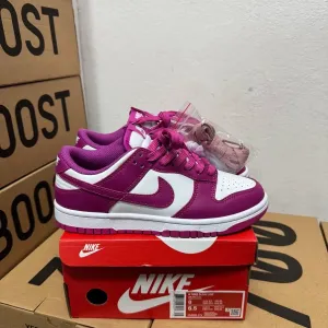 Женские кроссовки Nike Dunk low pink white / Найк данк розовые 36 37 38 39 40