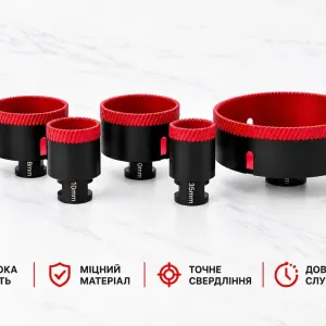 Високоякісні алмазні коронки для керамограніту, граніту, плитки!