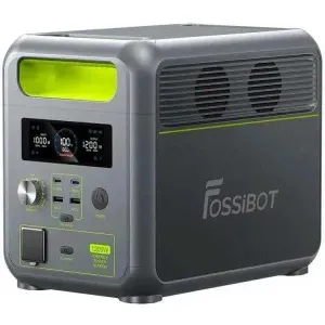 Зарядна станція Fossibot F1200 1200 Вт, 1024 Вт*год (для дому, UPS, ДБЖ), зелена