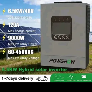 EASUN POWGROW Isolar SMS 6.5KW(9KW  байпас) 48V WiFi, MPPT 120A