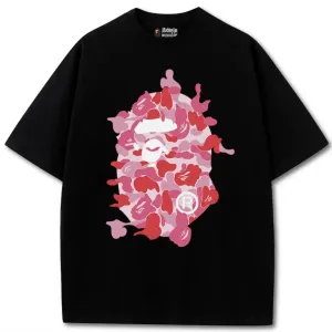 Футболки BAPE A Bathing APE Logo унисекс Бейп Бэйп черная белая