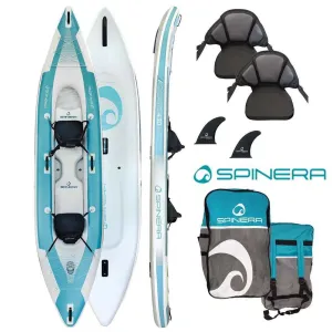 Байдарка 2 шари Spinera Adriatic 430 надувна КАЯК каное сап sup 2 SUP дошка 2 шари слоя САП доска надувна Stand Up Paddle board борд SUB SAP надувная