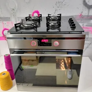ТОП комплект електро духовка духова шафа пічка та газова поверхня плита панель Amica