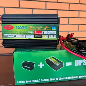 Инвертор 12-220 3200W автономная зарядка аккумулятора Інвертор ИБП ДБЖ