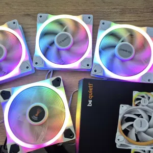 4*120mm A-RGB комплект преміум вентиляторів be quiet! Light Wings White+хаб