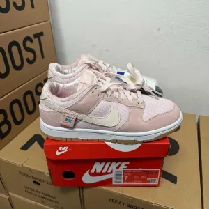 Женские кроссовки Nike SB Dunk Low Teddy Bear Pink / Найк Данк розовые 36 37 38 39 40 41