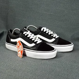(1298-1318) Кеди Vans Old Skool чорні з білим (36-45) ванс венс венси