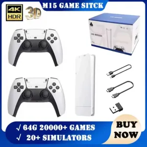 Ігрова приставка Game Stick M15 + 4 батарейки ААА у бонус - 20000 ігор