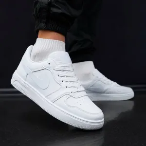 Белые форсы Nike air force 1 Мужские кросовки найк форс 1 Натуральная кожа Деми красовки найк Nike af1 мужськи Красовки найк аирфорс 1