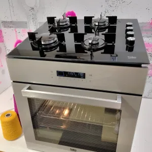 ТОП комплект духова шафа духовка пічка печка та газова плита панель газовая поверхность Beko