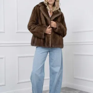 Норковая Шуба Италия Шикарная модель Saga Furs новая коллекция